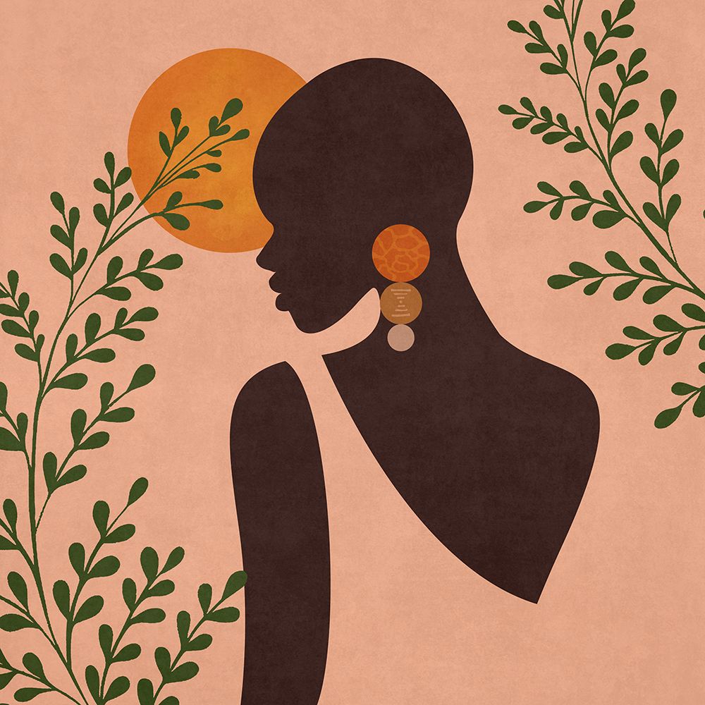 African Black Woman 01 art print by Emel Tunaboylu for $57.95 CAD