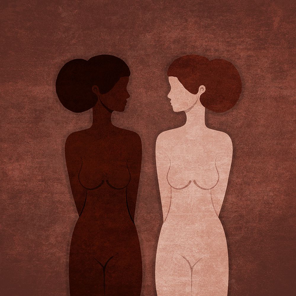 Absctract Terra Women Couples art print by Emel Tunaboylu for $57.95 CAD