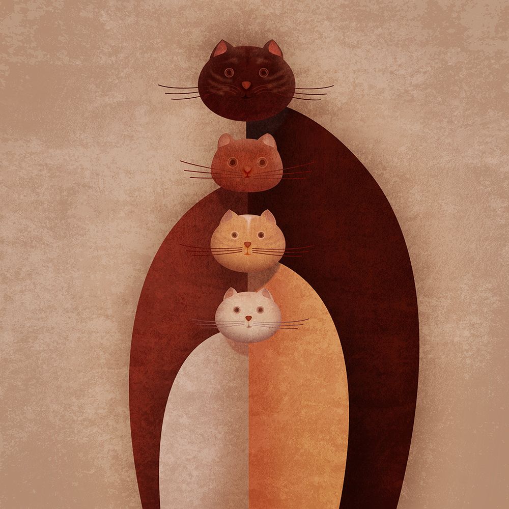 Cat Gang art print by Emel Tunaboylu for $57.95 CAD