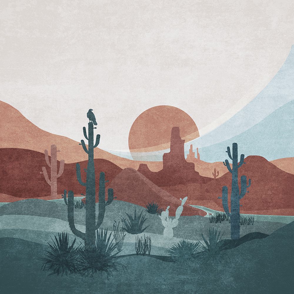 Western Cactus 01 art print by Emel Tunaboylu for $57.95 CAD