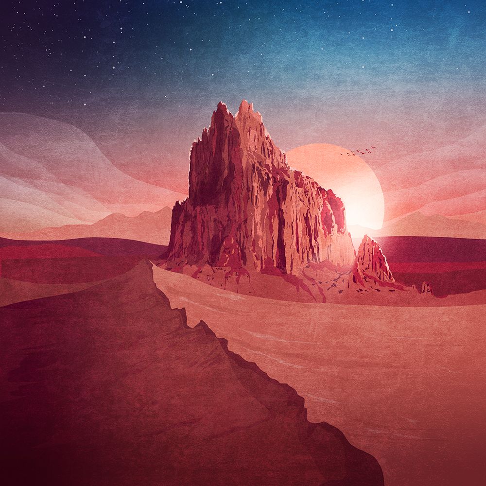 Shiprock art print by Emel Tunaboylu for $57.95 CAD