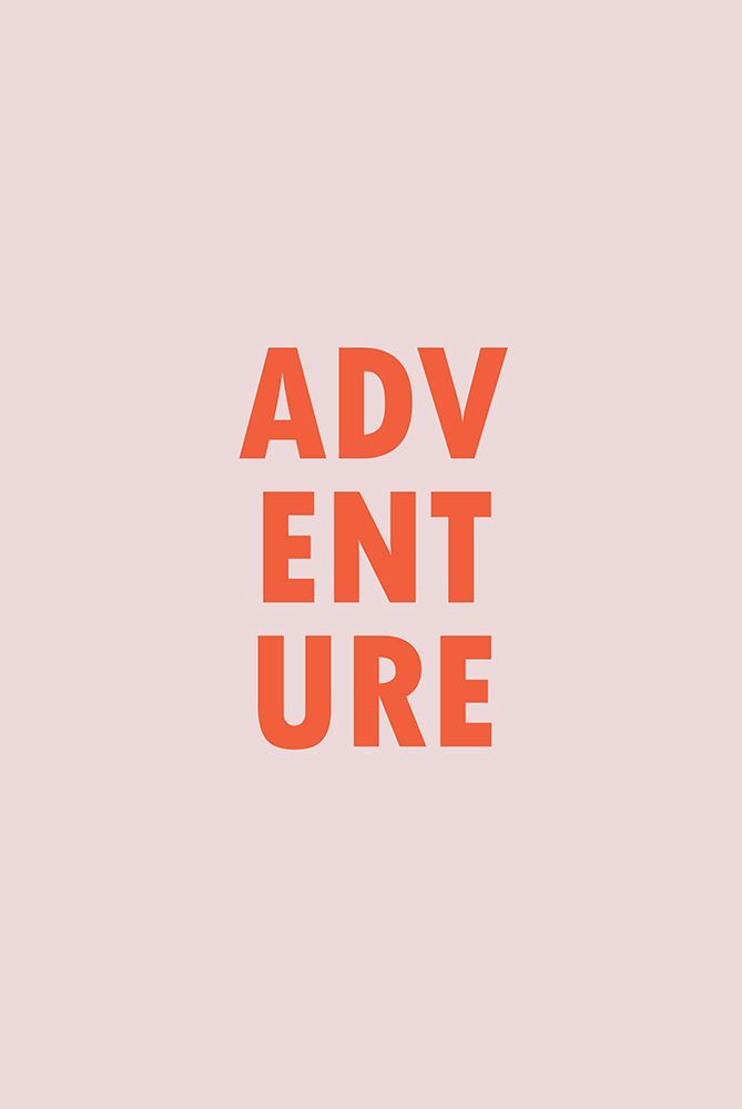 Adventure Coral Pink art print by Oju Design for $57.95 CAD