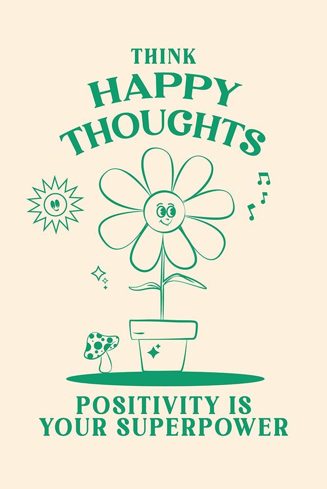 Happy Thoughts art print by Oju Design for $57.95 CAD