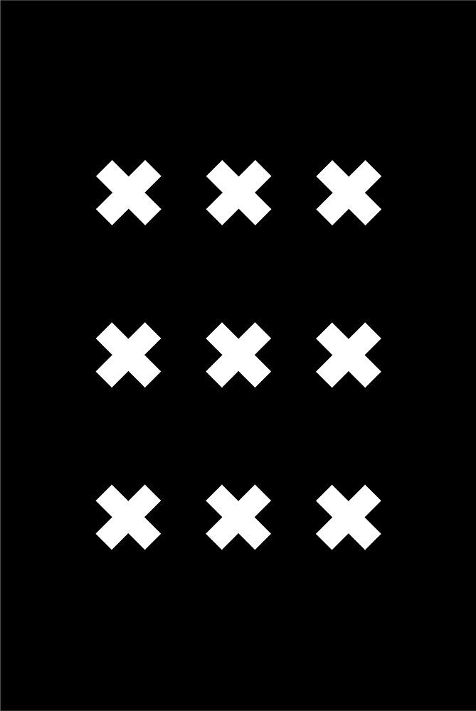 Cross Nine Black art print by Oju Design for $57.95 CAD