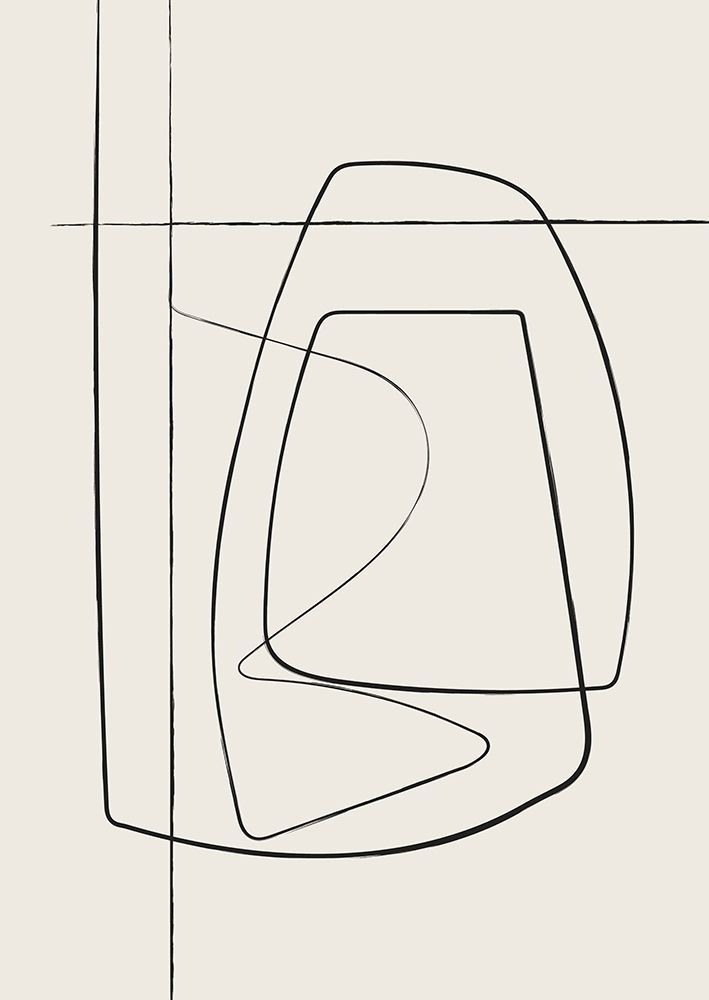 Beige Lines art print by Oju Design for $57.95 CAD