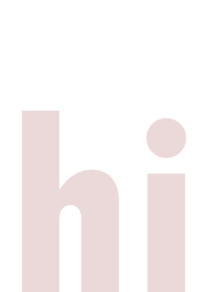 Hi art print by Oju Design for $57.95 CAD