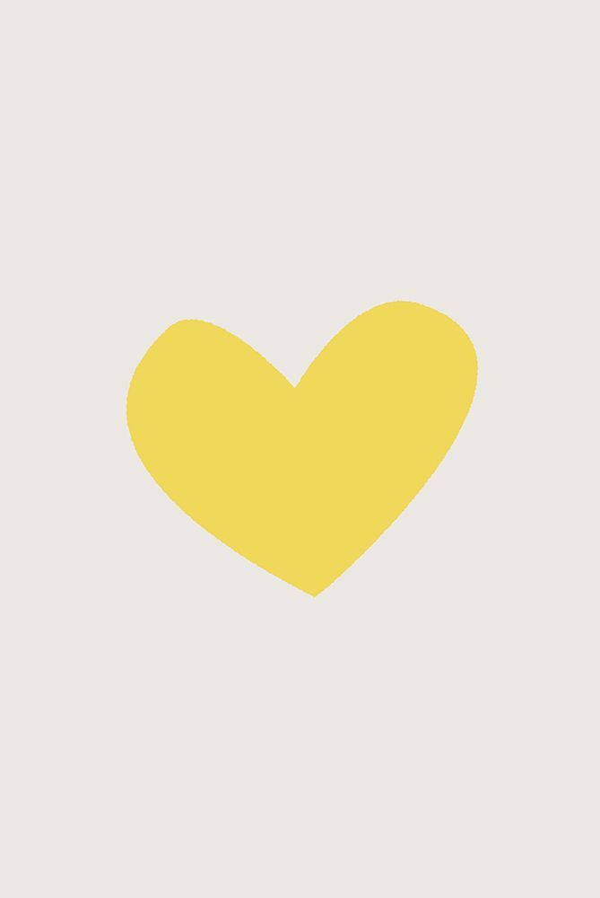 Heart Yellow art print by Oju Design for $57.95 CAD