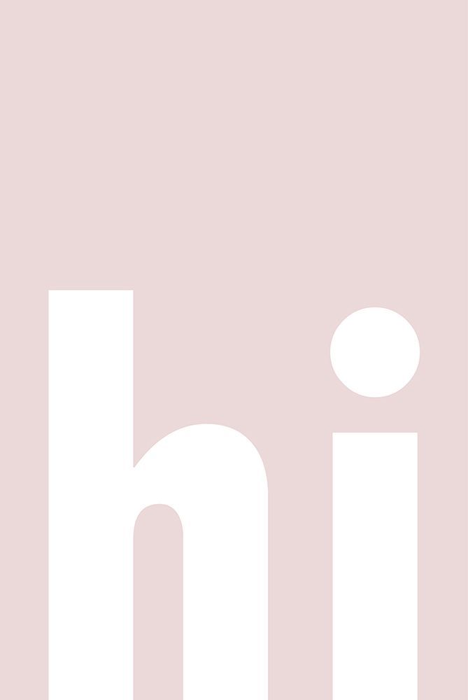Hi PInk art print by Oju Design for $57.95 CAD