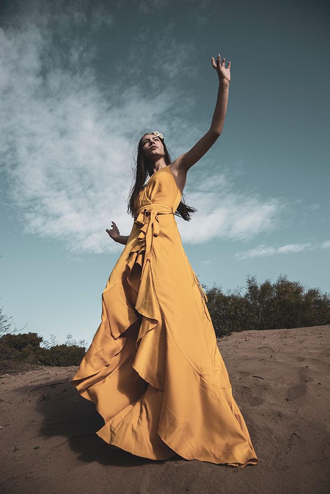 Woman In Yellow Dress art print by Engin Akyurt for $57.95 CAD
