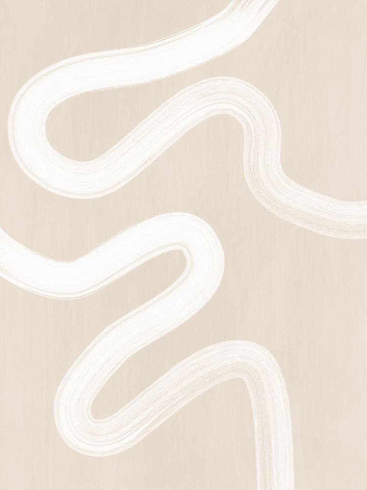 Beige One Line Drawing art print by Elena Ristova for $57.95 CAD