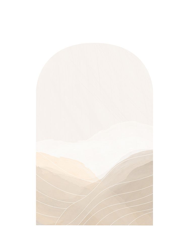 Beige Abstract Landscape art print by Elena Ristova for $57.95 CAD