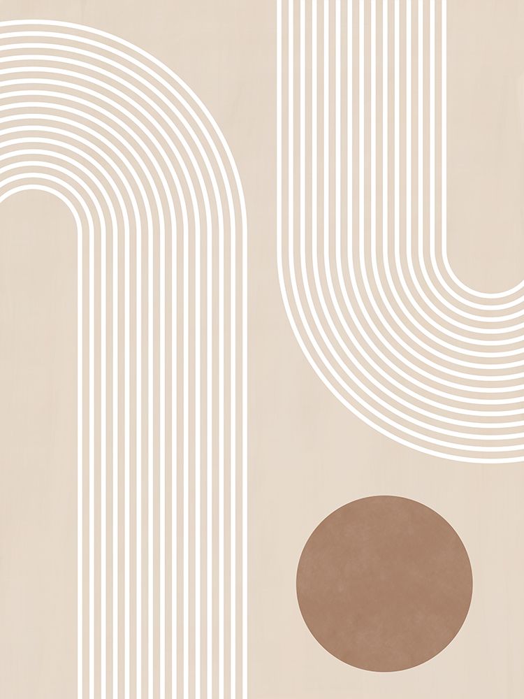 Beige Arc Poster No.1 art print by Elena Ristova for $57.95 CAD