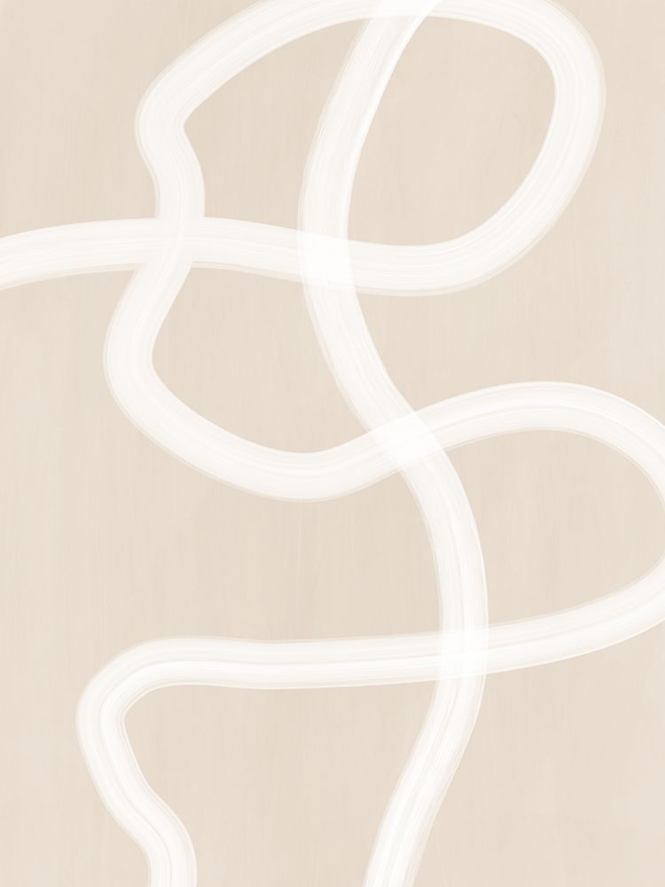 White Brush Stroke Poster No.1 art print by Elena Ristova for $57.95 CAD