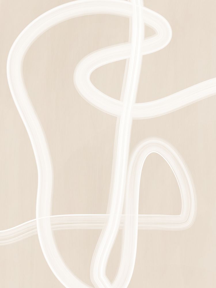 White Brush Stroke Poster No.2 art print by Elena Ristova for $57.95 CAD