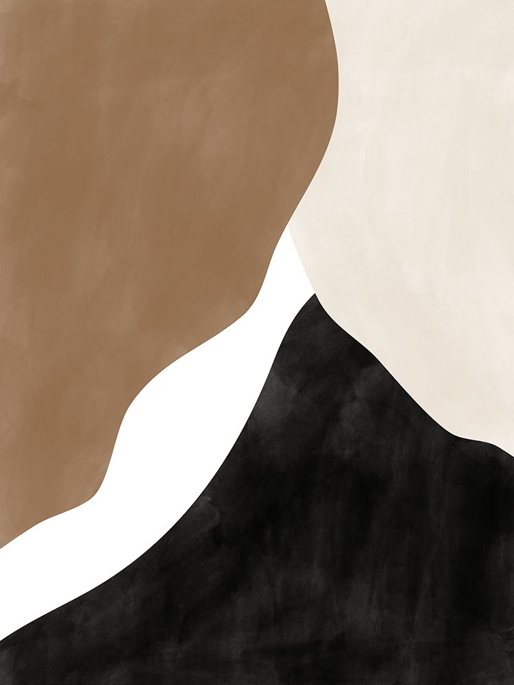 Abstract Beige And Brown Art No.1 art print by Elena Ristova for $57.95 CAD