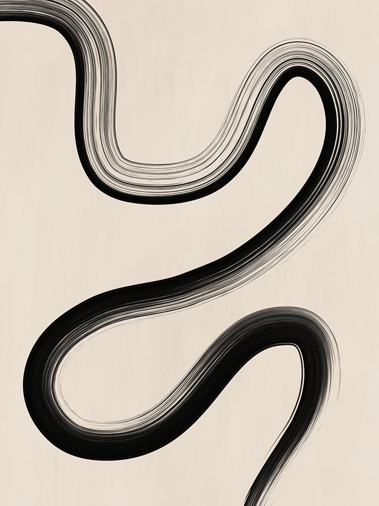 Black Brush Stroke Art art print by Elena Ristova for $57.95 CAD