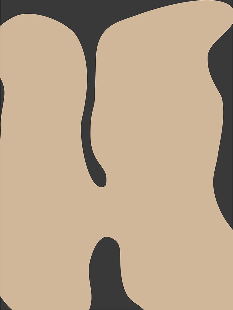 Graphic Beige Shapes Art art print by Elena Ristova for $57.95 CAD