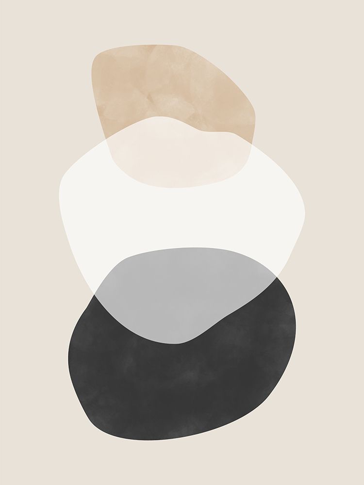 Beige Boho Shapes Artwork art print by Elena Ristova for $57.95 CAD