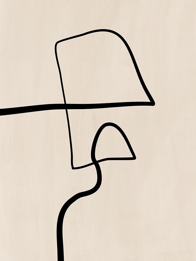 Single Black Line Artwork art print by Elena Ristova for $57.95 CAD