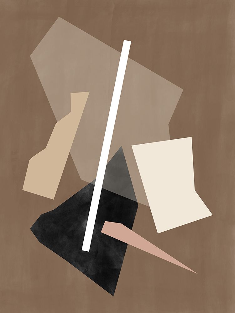 Brown Paper Cuts Painting art print by Elena Ristova for $57.95 CAD
