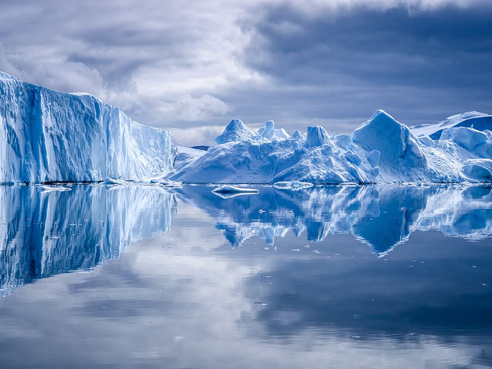 Majestic Arctic Icebergs art print by Robert Bolton for $57.95 CAD