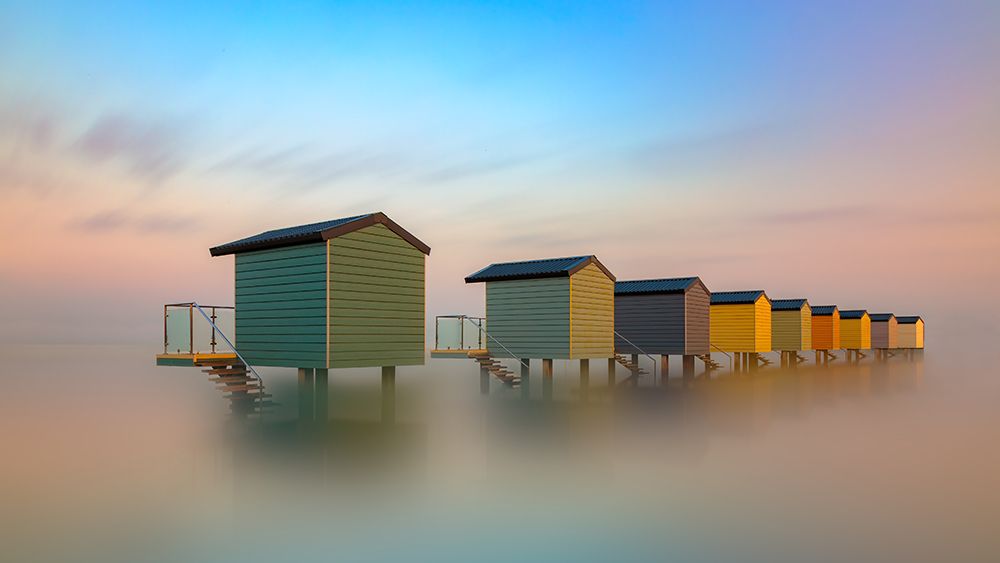 Beach Huts art print by Boterman Patrick for $57.95 CAD