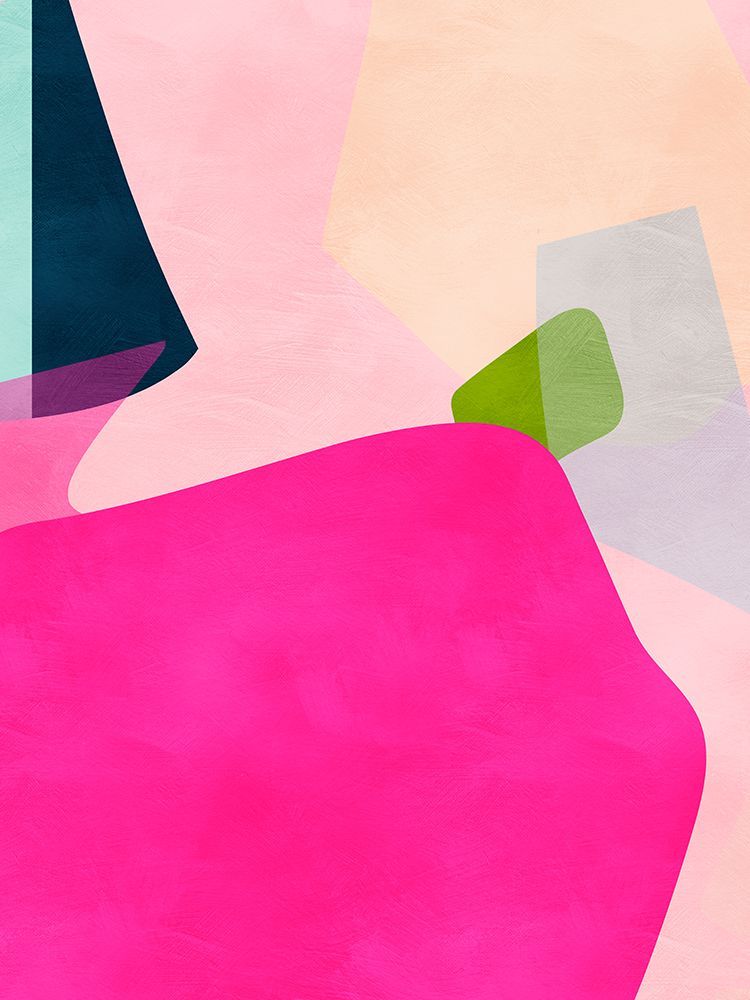 Pink pastel shape art print by Ana Rut Bre for $57.95 CAD