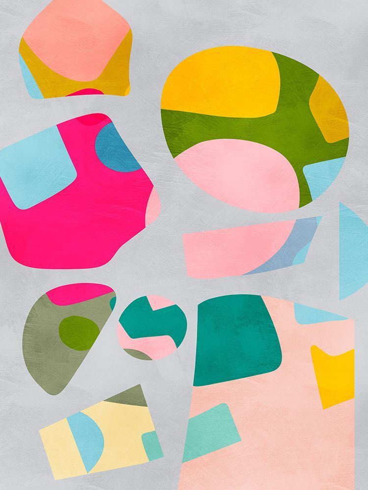 Minimal cutout colorful art print by Ana Rut Bre for $57.95 CAD