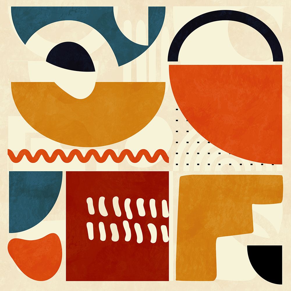 Quadrate Bunt1 art print by Ana Rut Bre for $57.95 CAD