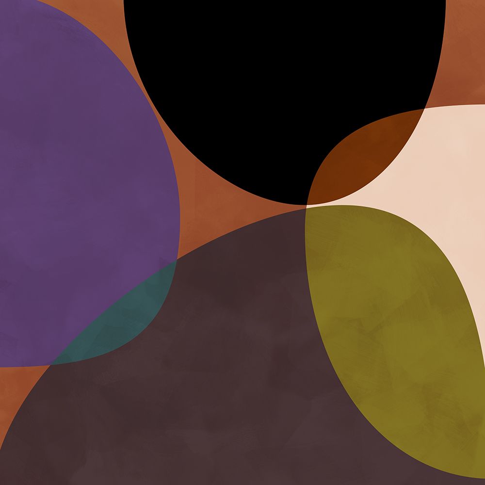 Mid Circles Terracotta Blck2 art print by Ana Rut Bre for $57.95 CAD