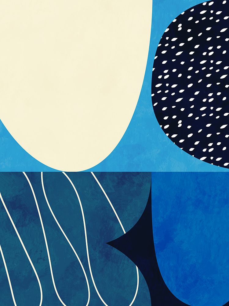 Shapes Play3 2Blue art print by Ana Rut Bre for $57.95 CAD