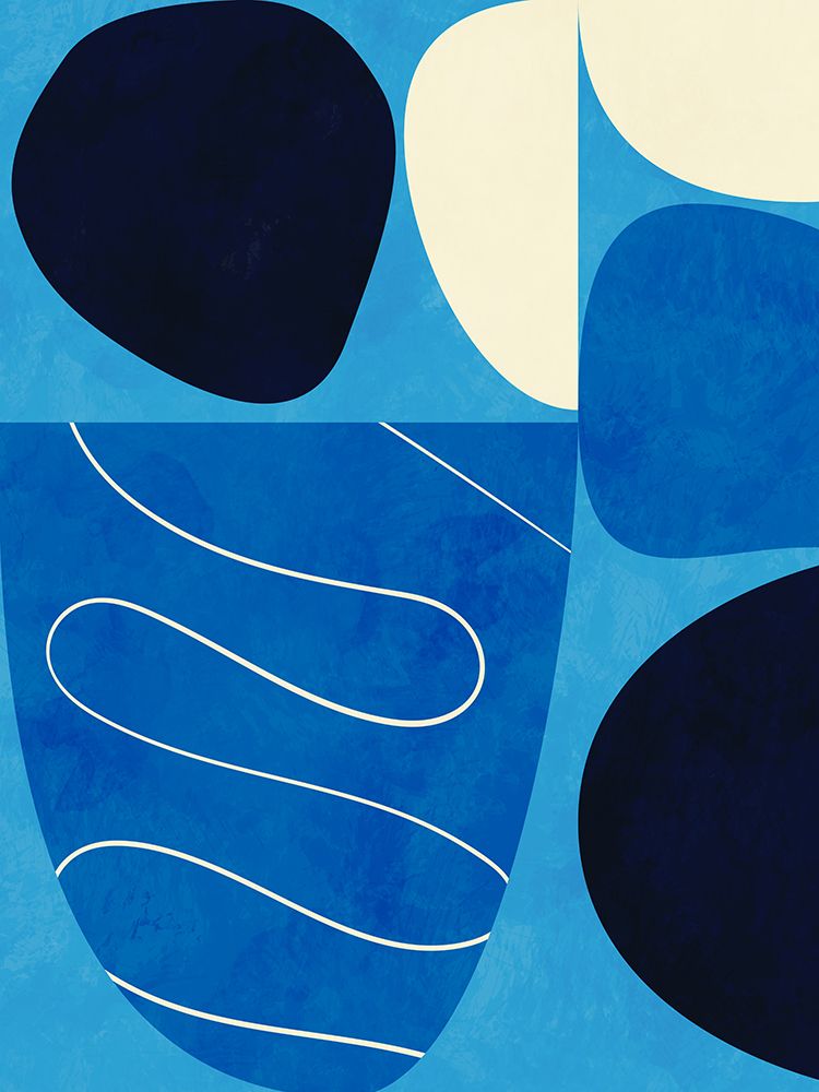 Shapes Play3 1Blue art print by Ana Rut Bre for $57.95 CAD