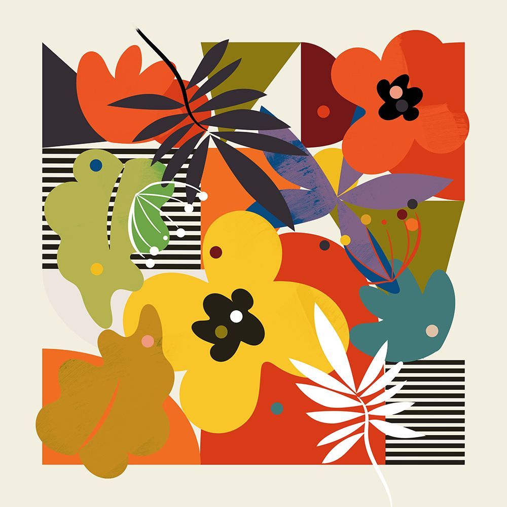 Circles Minimal Flower art print by Ana Rut Bre for $57.95 CAD
