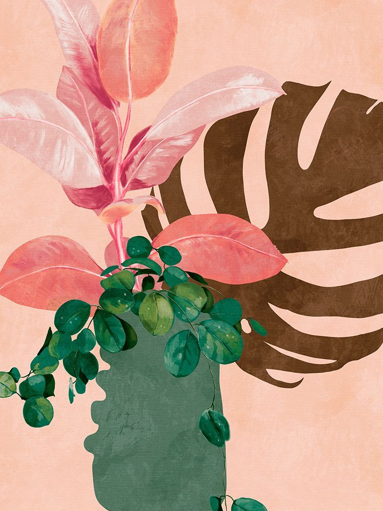 Leaves More 6 Pink art print by Ana Rut Bre for $57.95 CAD
