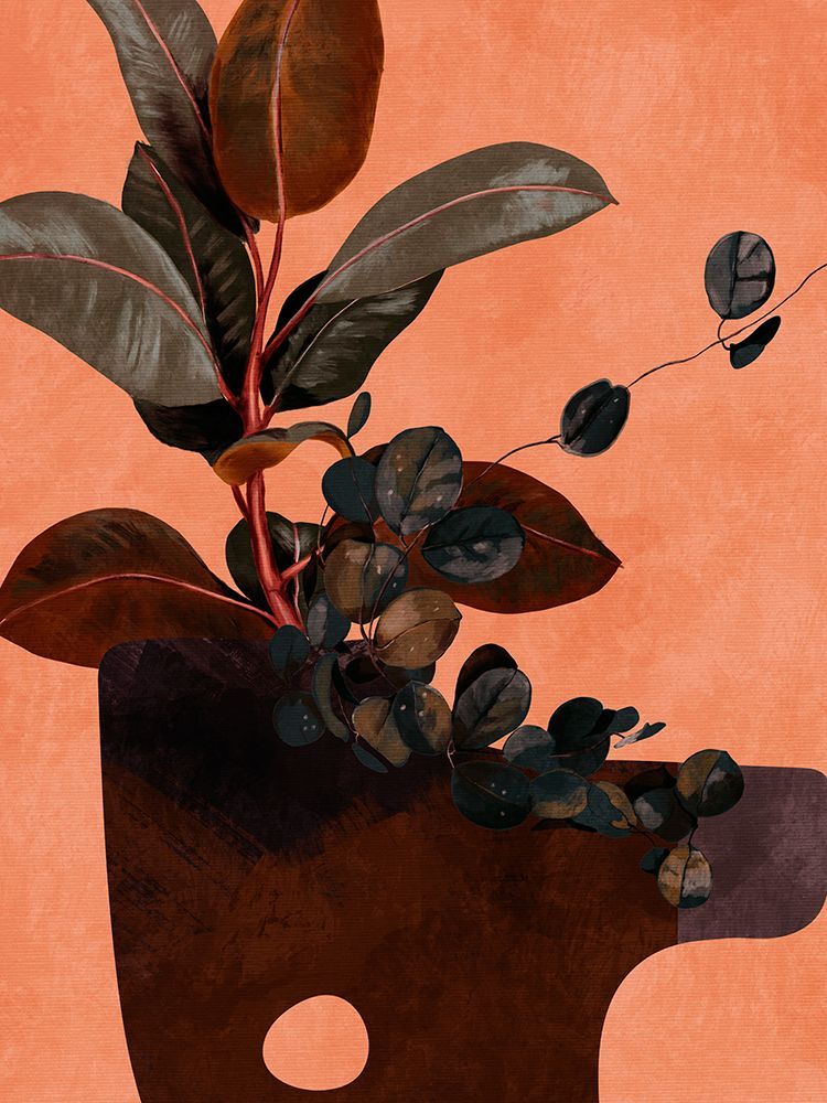 Leaves More 6 Red art print by Ana Rut Bre for $57.95 CAD