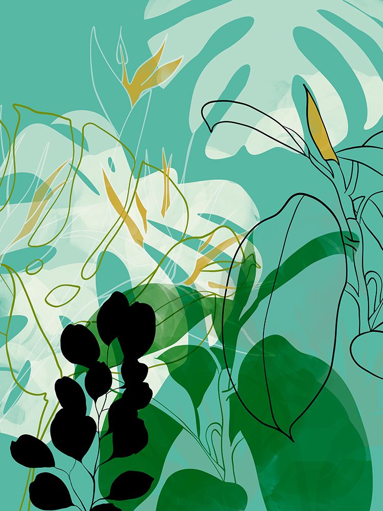Leaves Line Boho2 art print by Ana Rut Bre for $57.95 CAD