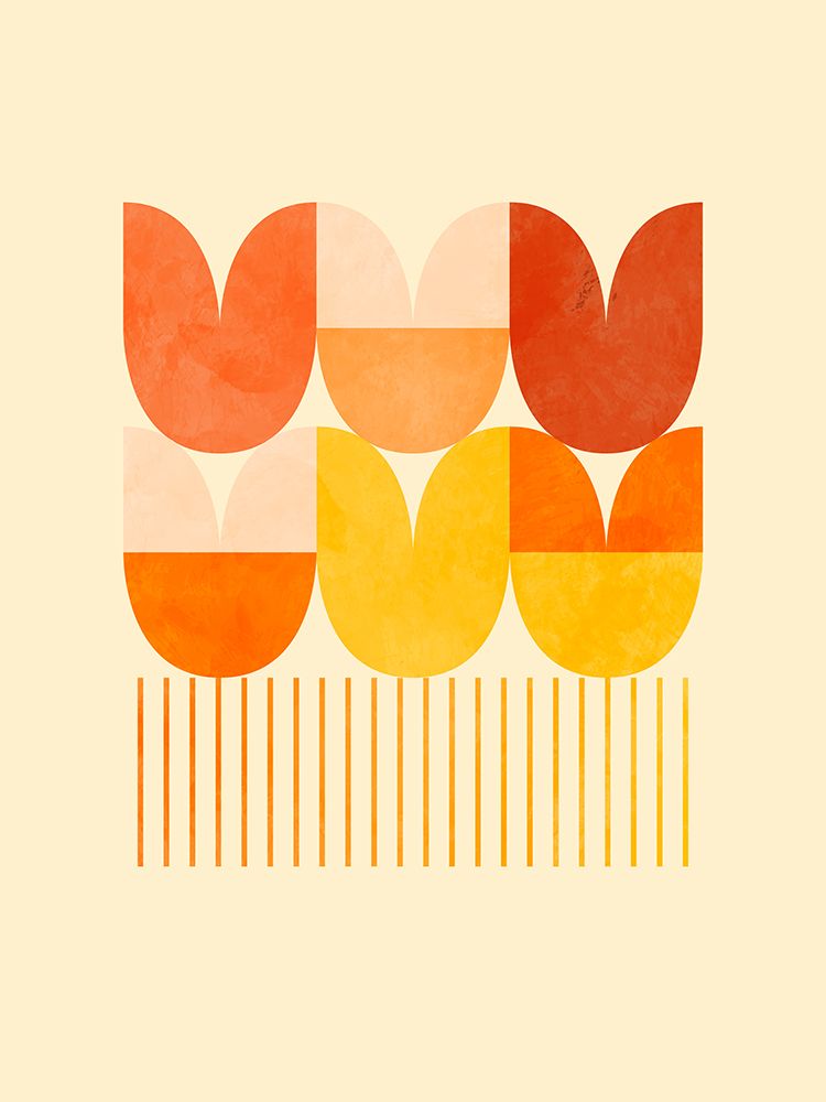 Spring Mid Rhapsody Orange 1 art print by Ana Rut Bre for $57.95 CAD