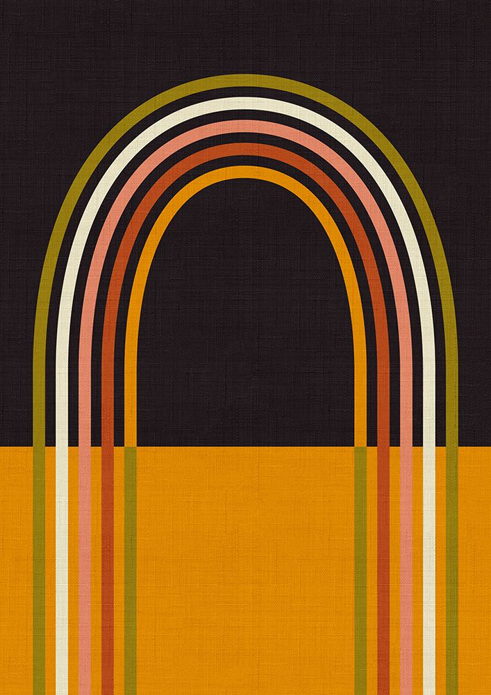 Geo Shapes Fall 21 Rainbow Arc art print by Ana Rut Bre for $57.95 CAD