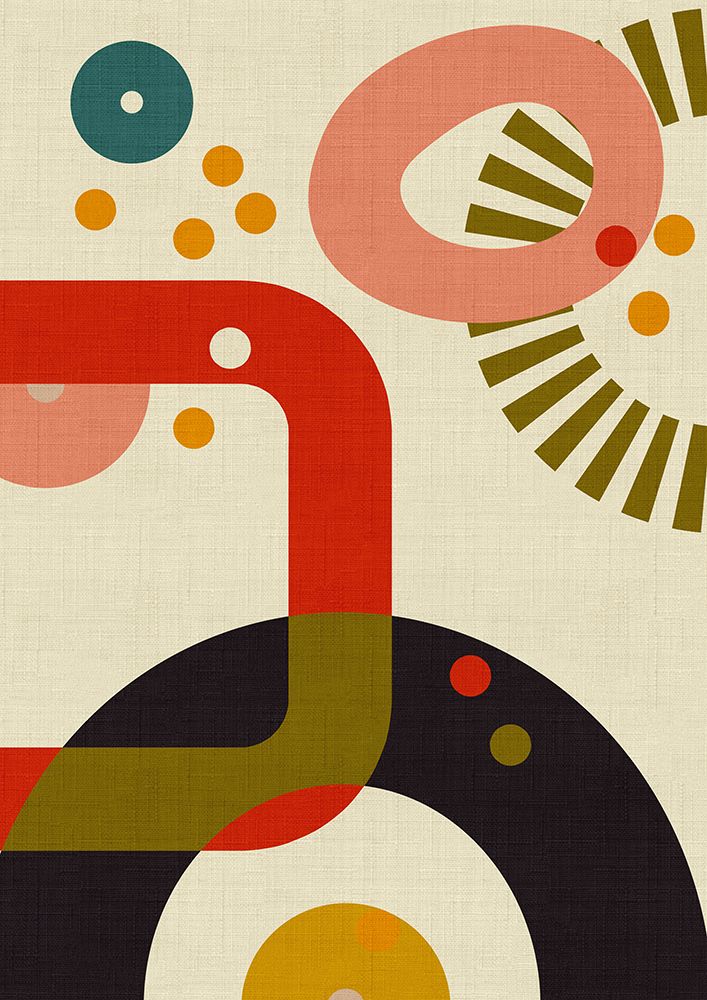 Mid Century Cirque 3 art print by Ana Rut Bre for $57.95 CAD