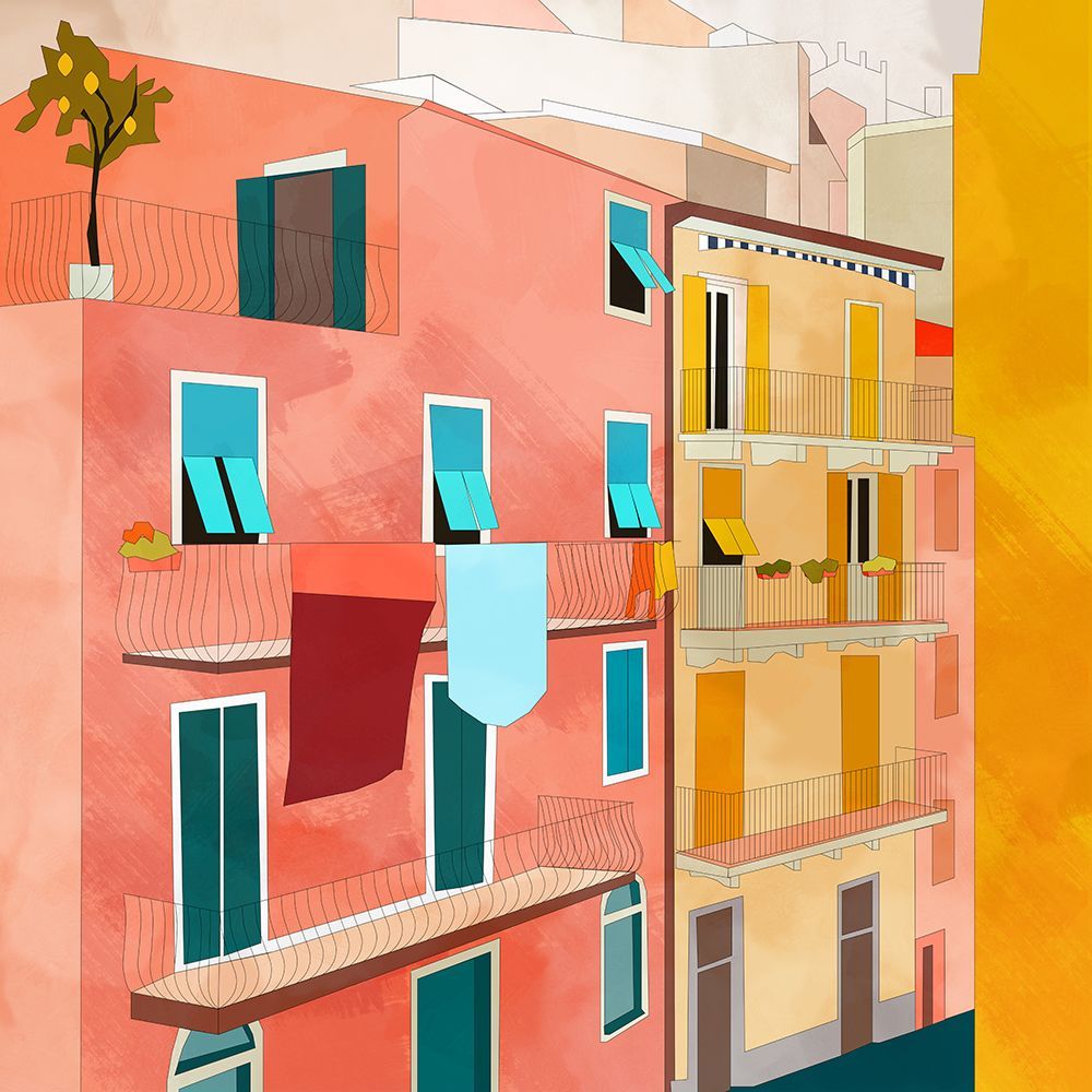 Little Italy Houses art print by Ana Rut Bre for $57.95 CAD