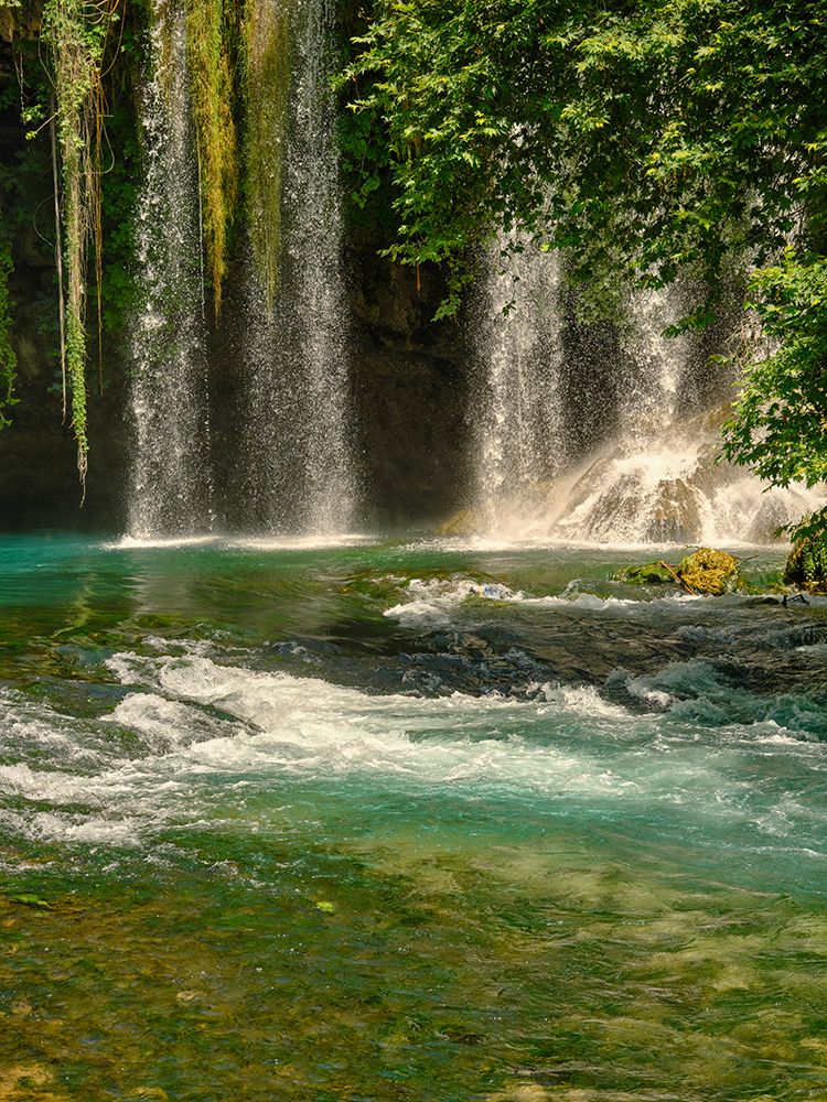 Beautiful Waterfall In The Forest art print by Engin Akyurt for $57.95 CAD