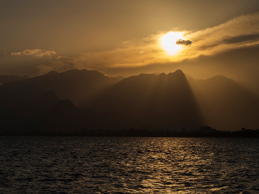 Amazing Sunset And Great Sea View art print by Engin Akyurt for $57.95 CAD
