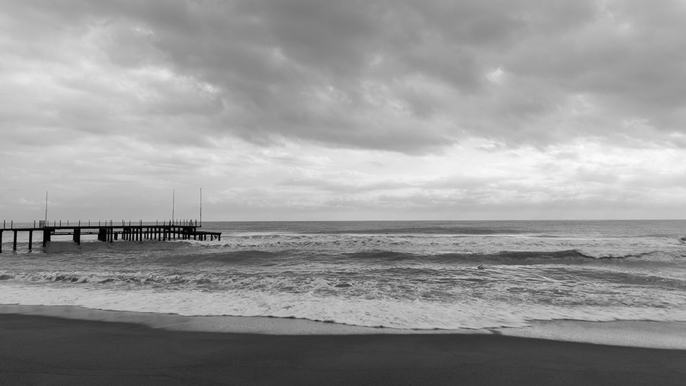 Old Pier And Dramatic Landscape art print by Engin Akyurt for $57.95 CAD