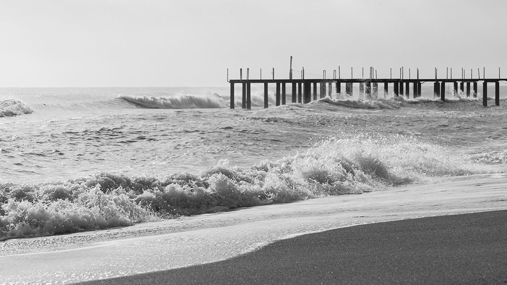 Old Pier And Dramatic Landscape art print by Engin Akyurt for $57.95 CAD