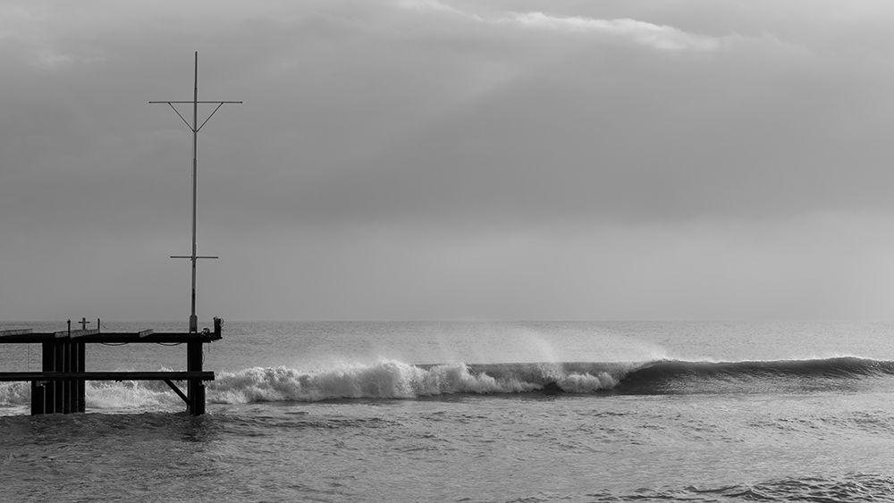 Old Pier And Dramatic Landscape art print by Engin Akyurt for $57.95 CAD