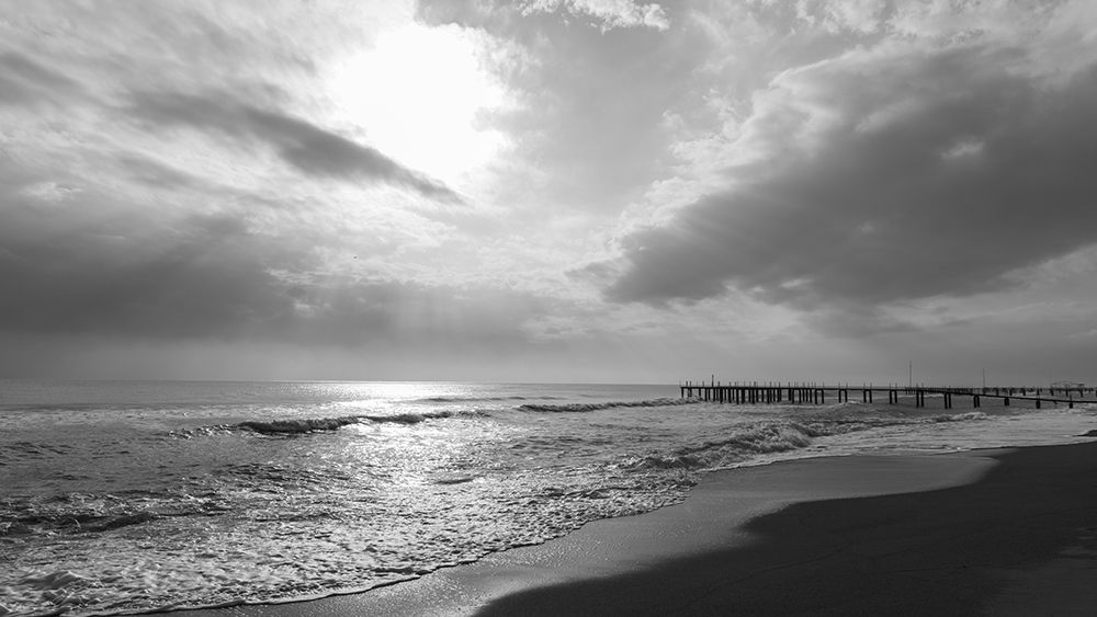Old Pier And Dramatic Landscape art print by Engin Akyurt for $57.95 CAD
