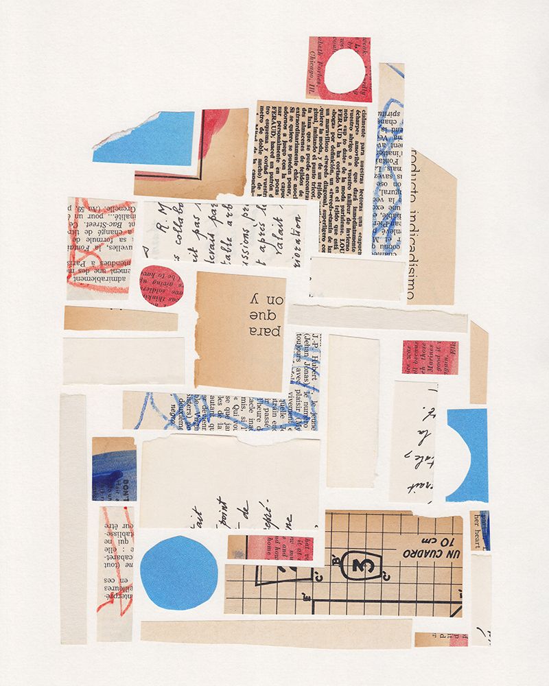 Abstract Mixed Media Collage #1 art print by Alisa Galitsyna for $57.95 CAD