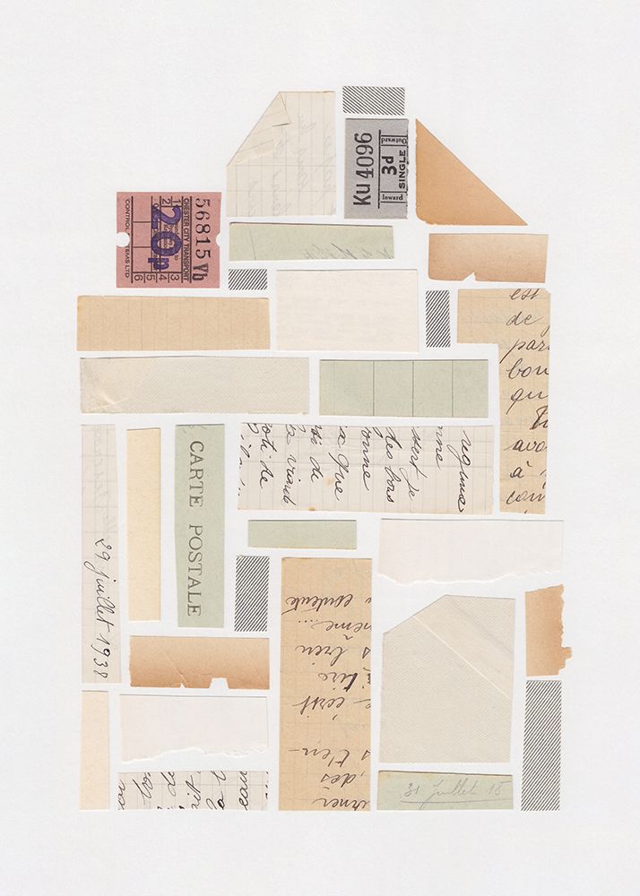 Abstract Mixed Media Collage #5 art print by Alisa Galitsyna for $57.95 CAD