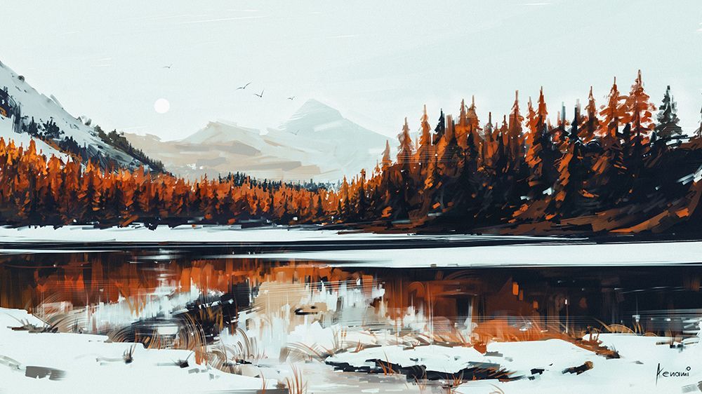 Serenity 7k.png art print by Alena Aenami for $57.95 CAD