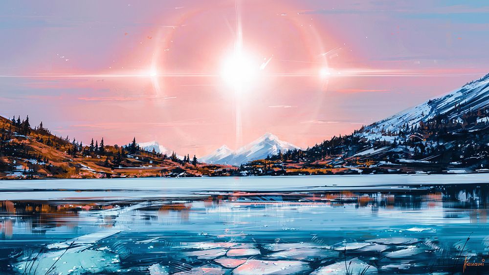 Solar 7k.png art print by Alena Aenami for $57.95 CAD